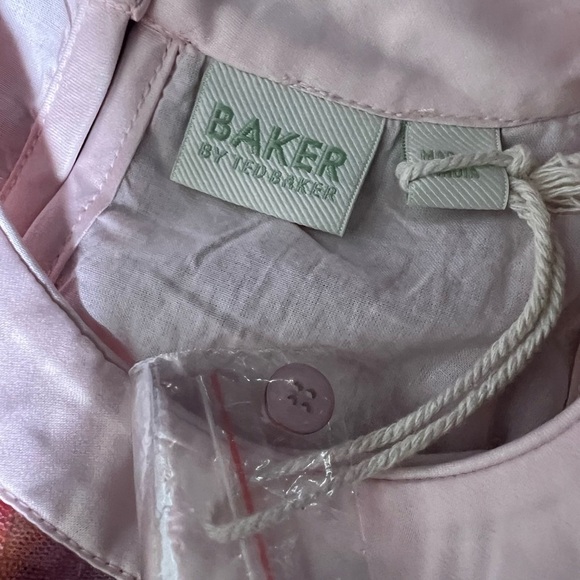 Baker by Ted Baker Pink Mesh Waterfall Sun Dress Girls Size 11 - Picture 6 of 10